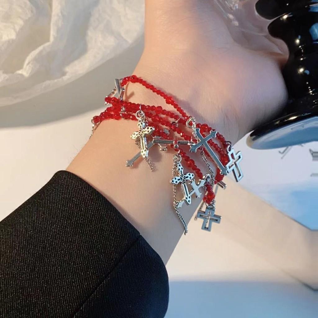 Rhinestone Dazzling Cross Bracelet For Women With Elegant Design And High Quality