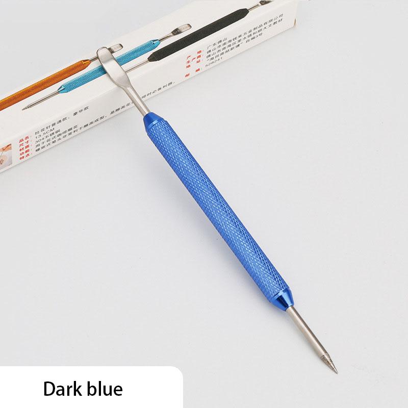 Kaffepenn i rustfritt stål med blomstermønster, gravert pinne, cappuccino, latte, kaffedekorativ kunstpenn, fancy kaféverktøy