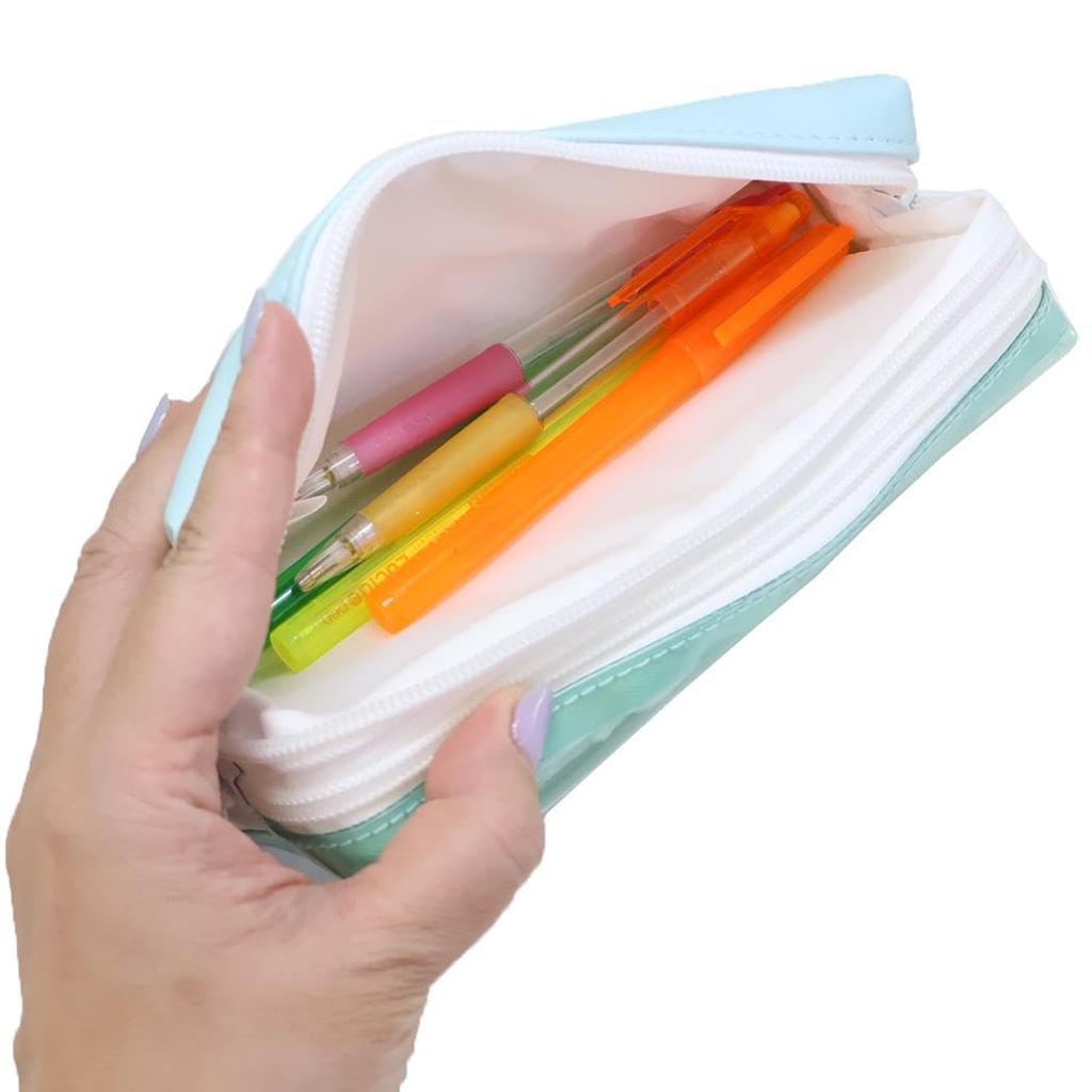 Snoopy Clear Twin Zipper Pen Case Peanuts [Pen Pouch]