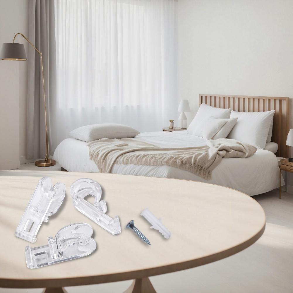 Window Accessories Curtain Hooks Curtain Installation Clear Cord Guides Compatible With Blinds Hassle-free Setup