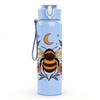 1PC Autumn Bee Floral Moon 750ml Color Plastic Sports Water Bottle Leakproof Flip Straw Lid Suitable for Sports Office Home Use