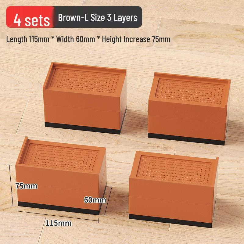 Non-Slip Furniture Heightening Pads for Table, Sofa, Coffee Table, TV Cabinet - Shockproof Leg Risers