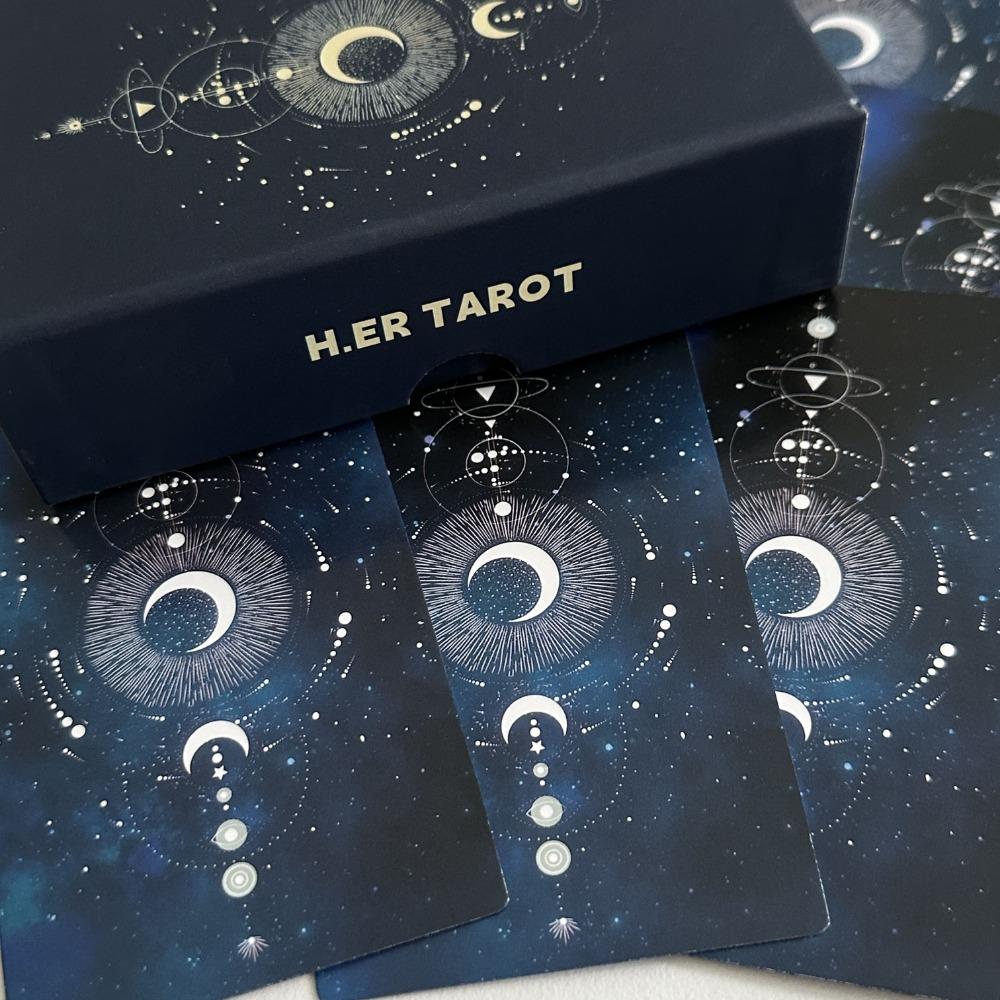 12*7cm H.ER Tarot Japanese Anime Themed 78 Pcs Cards Based On Howl's Moving Castle Ghibli Style Positive and Negative Keywords