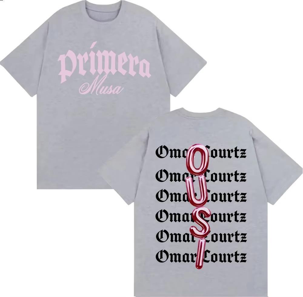 

Omar Courtz Primera Musa Album Print Tshirt for Unisex Retro 2026 Spring summer new Fashion Print Pure Cotton Casual Tshirt 4XL