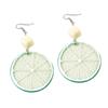 Japanese & Korean Harajuku Fruit Earrings: Orange & Lemon Pendants for Women