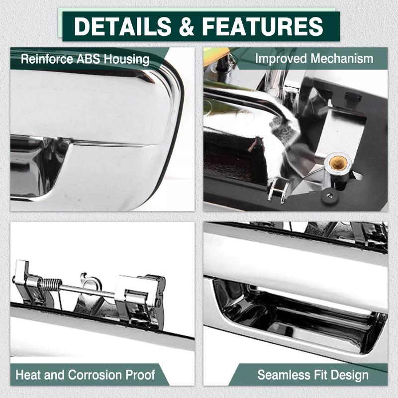 Chrome Car Tailgate Door Handle for Isuzu D-Max Pickup 2.5TD 3.0TD 2003 2004 2005 2006 2007-2012 8972937652 Left Hand Driver