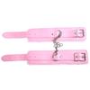 Couple Bondage Faux Leather Plush Cuffs Chain Adult Sex Game Restraint Handcuffs