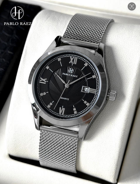 TOP Brand Men's Watch Business Calendar High quality Stainless Steel Watch Student Fashion Quartz Clock Watches Has Box