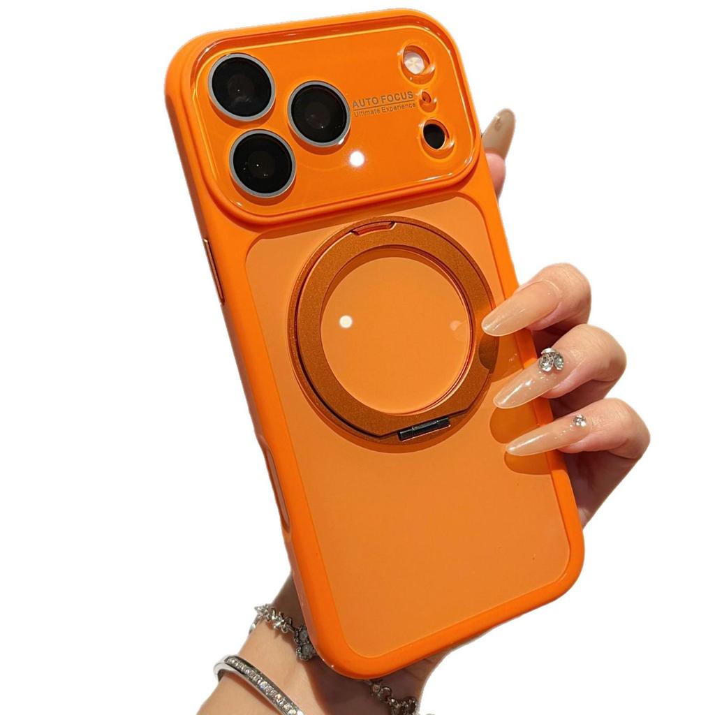 Magnetic Anti-Drop Protective Case with Rotating Stand for iPhone 16/17 Pro Max