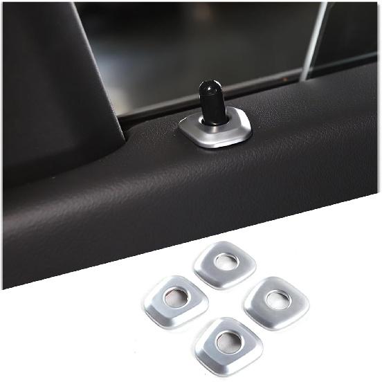 Car Door Lock Cover Trim Stickers Compatible with BMW X1 U11 2023 2024 Car Door Lock Pin Panel Frame Cover Decal Interior Trim Protection