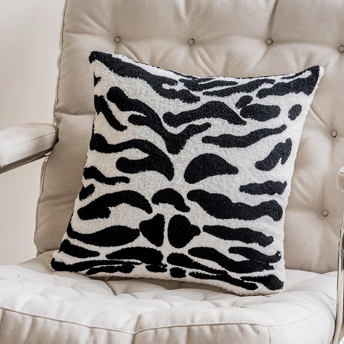 45x45cm Moderne Eenvoudige Sierkussenhoes Zachte Kussenhoes Decoratieve Kussensloop voor Bank Woonkamer Bank Huisdecoratie 45x45cm