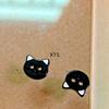 10/15pcs Cute Cartoon Cat Black & White Ears Resin Buttons Handmade Craft Accessories for Sewing,Knitting,and Crafting Projects