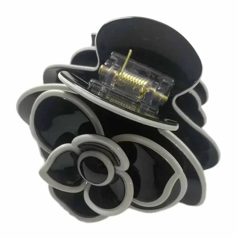 1 Pcs Fashion Camellia Hair Claw Clip Clamp Girl Flower Handmade Jewerly Head Accessories for Women Birthday Gifts