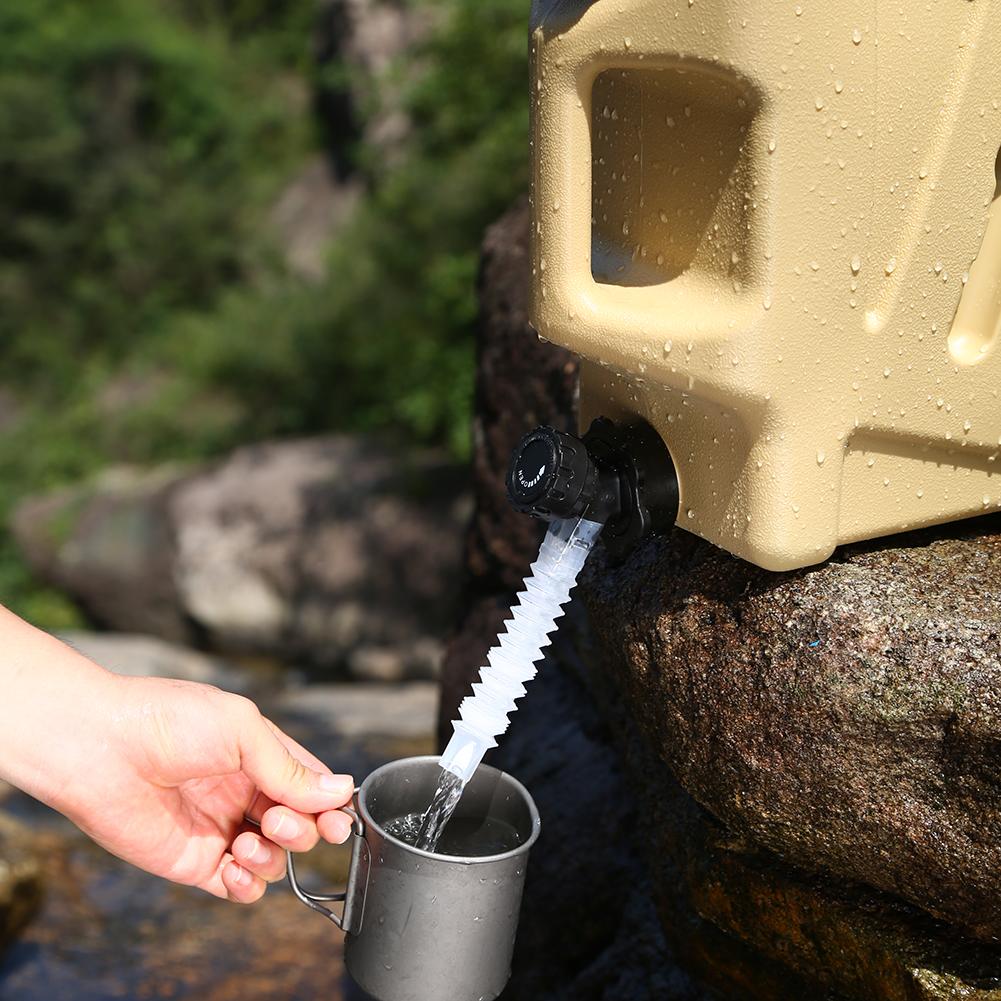 15-5L Water Bucket Portable BPA Free Car Water Carrier Tank Large Capacity for Outdoor Camping/Hiking Emergency Storage