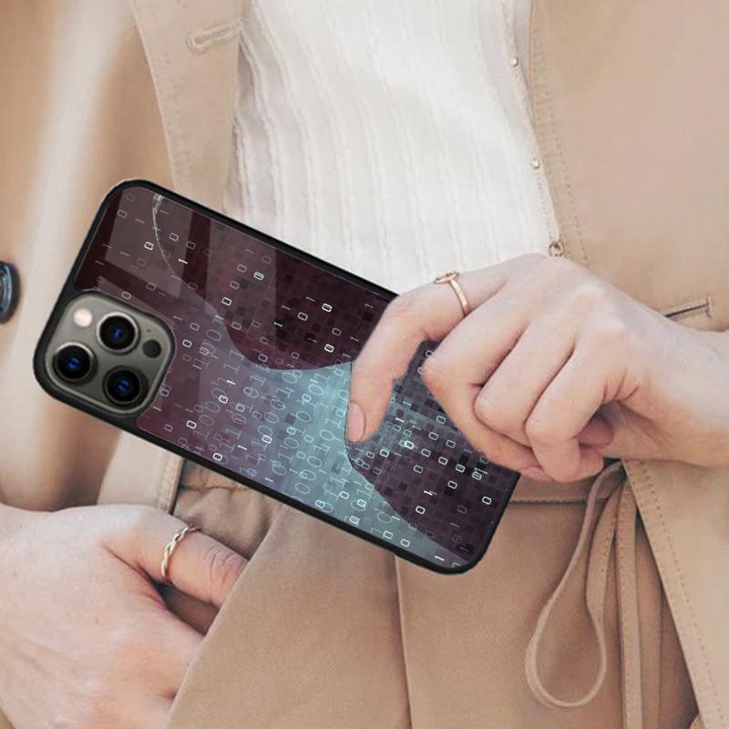 Hacker Binary Matrix Rain Magnetic Phone Case For APPLE iPhone 17 Air 16 14 13 12 Pro Max 15 Plus Charge With MagSafe Cover