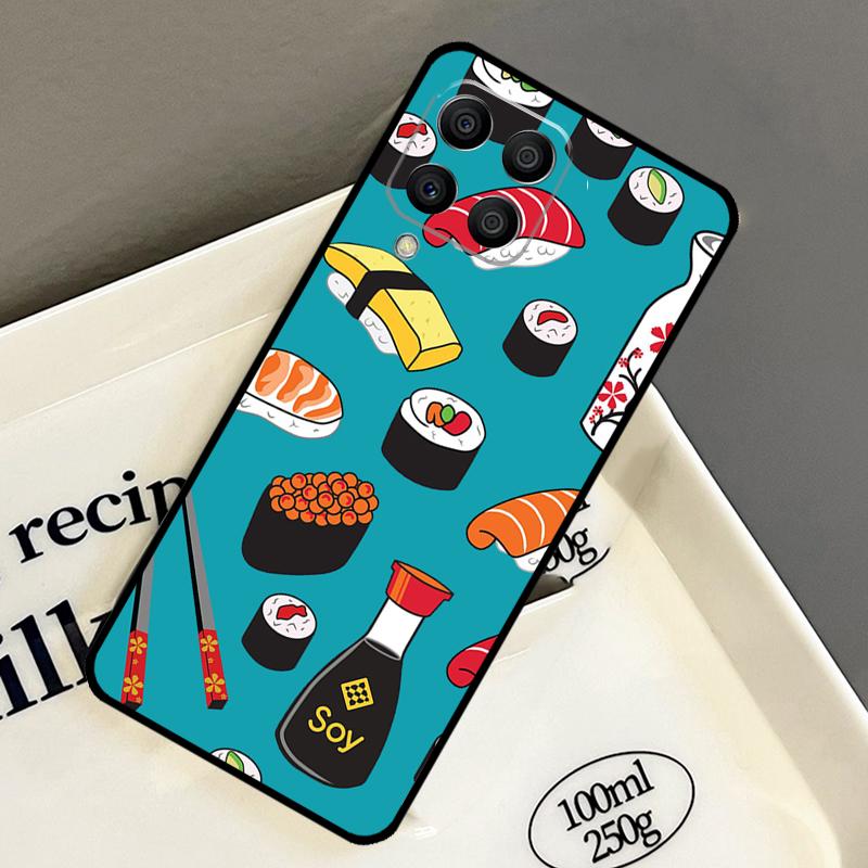 

Japanese Sushi Food Case For Samsung Galaxy M15 M55 M12 M13 M14 M54 M23 M16 M11 M21 M31 M20 M34 M52 M32 M36 M56 Samsung M23