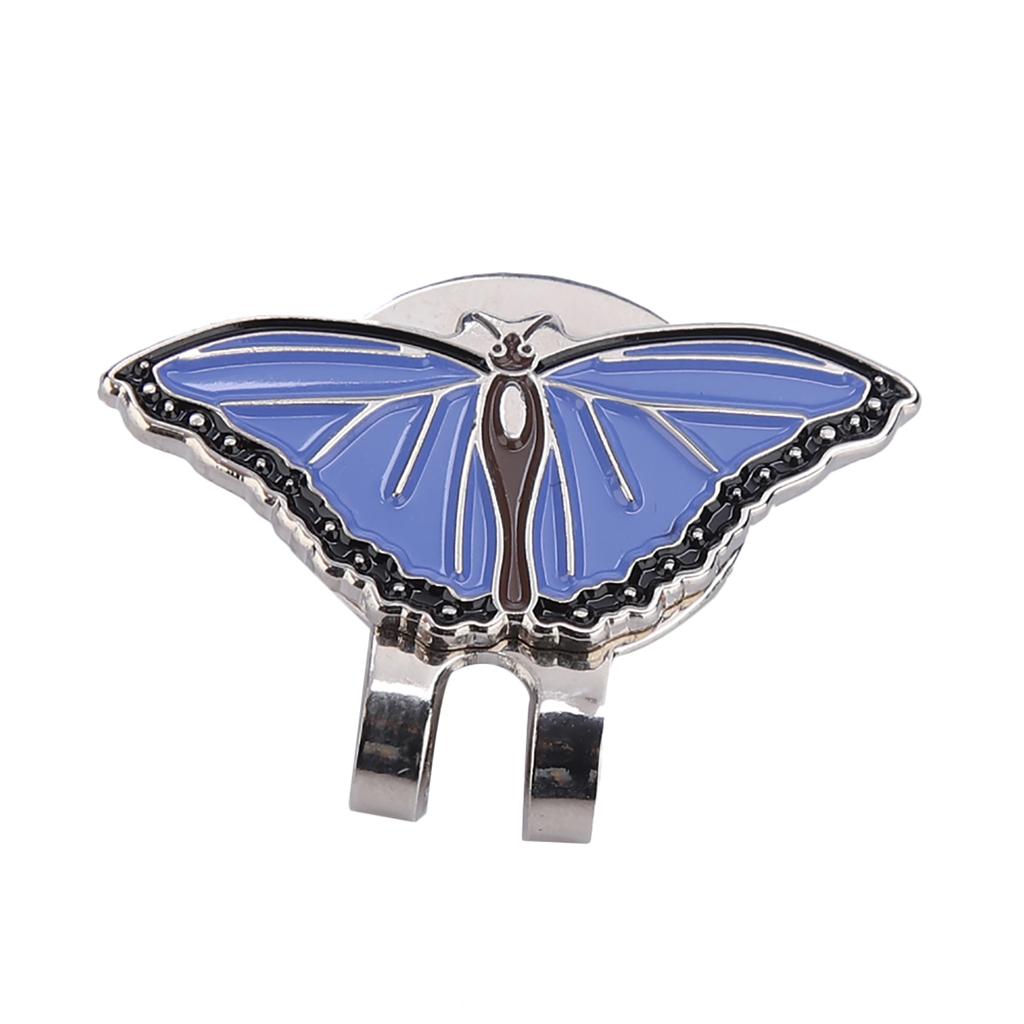 Durable Stainless Steel Golf Hat Cap Clip with Magnetic Ball Marker Accessory Butterfly