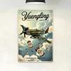 Vintage P51 Mustang Tin Sign Americana Pub Beer Metal Wall Decor Man Cave