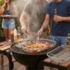 Square Square BBQ Grill Basket Mesh Frying Net Filter Basket Vegetable Washing Basket  Camping