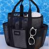 Multi Functional Pockets Mesh Beach Bag Multi-level Zoning Toiletry Organizer  Cruise Travel