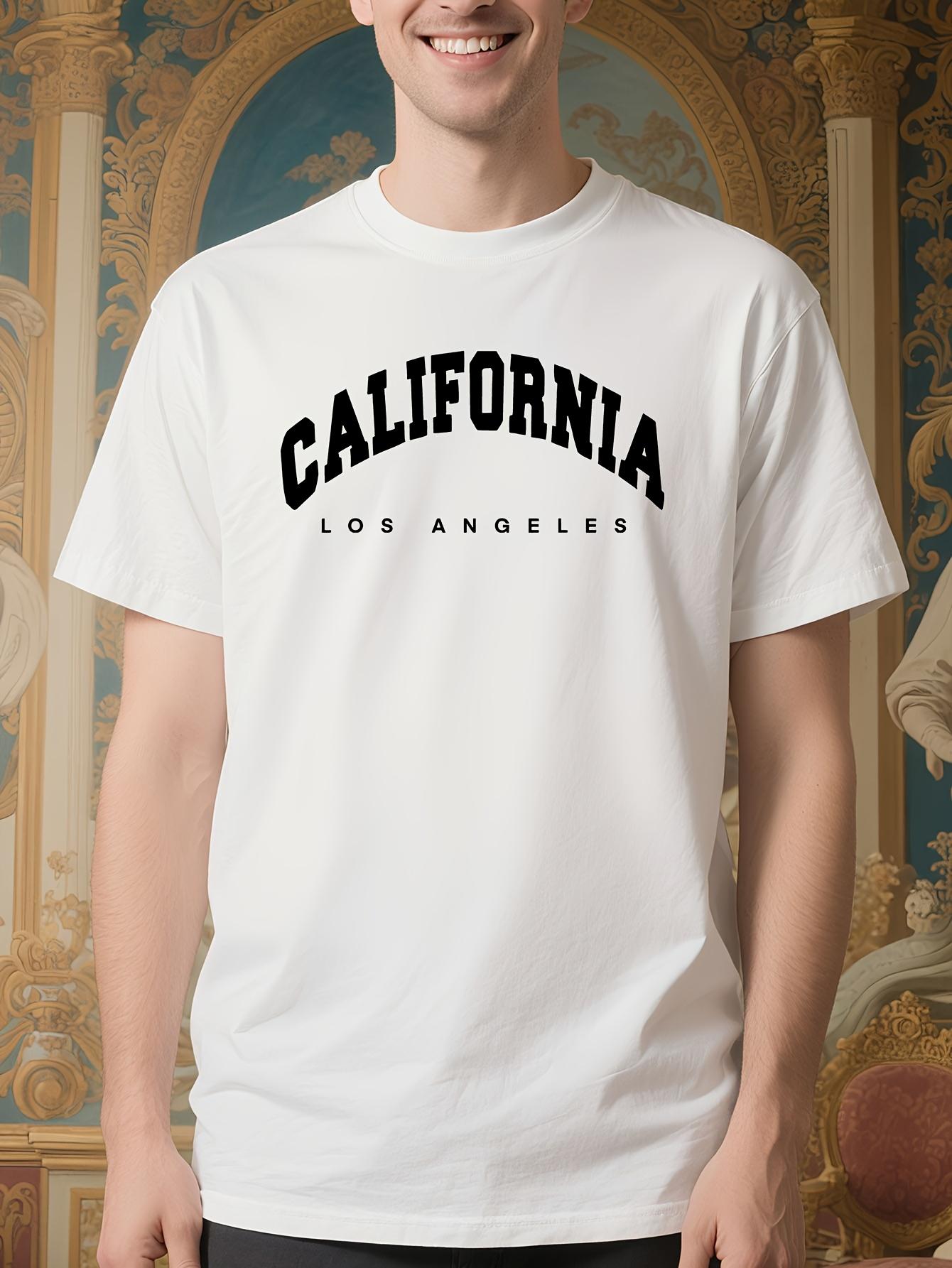 Heavyweight LA California Graphic Long Sleeve Tshirt - Wh... XL