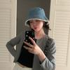 Big Brimmed Lace Fisherman Hat Y2K Panama Hat Fashion Denim Bucket Hat  Lady