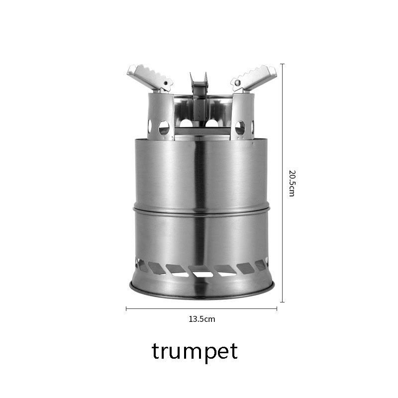 

Уличная портативная круглая дровяная печь, печь на древесном угле, печь на твердом спирте, посуда из утолщенной нержавеющей стали, размер на выбор