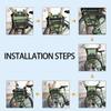 Water Resistant Bicycles Commuting Bag Double Side Saddles Bag with Reflective Trim Luggage Carriers Panniers Bag