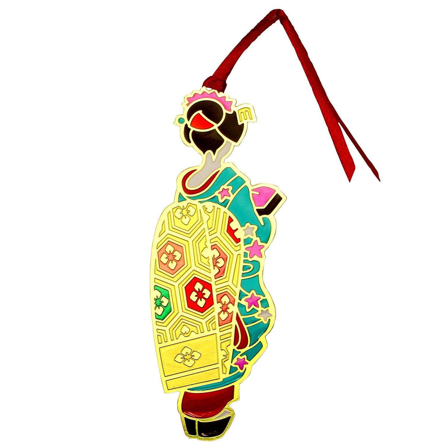 

Tomomitsu Bookmark Maiko Light Blue Stained Glass Style 12520