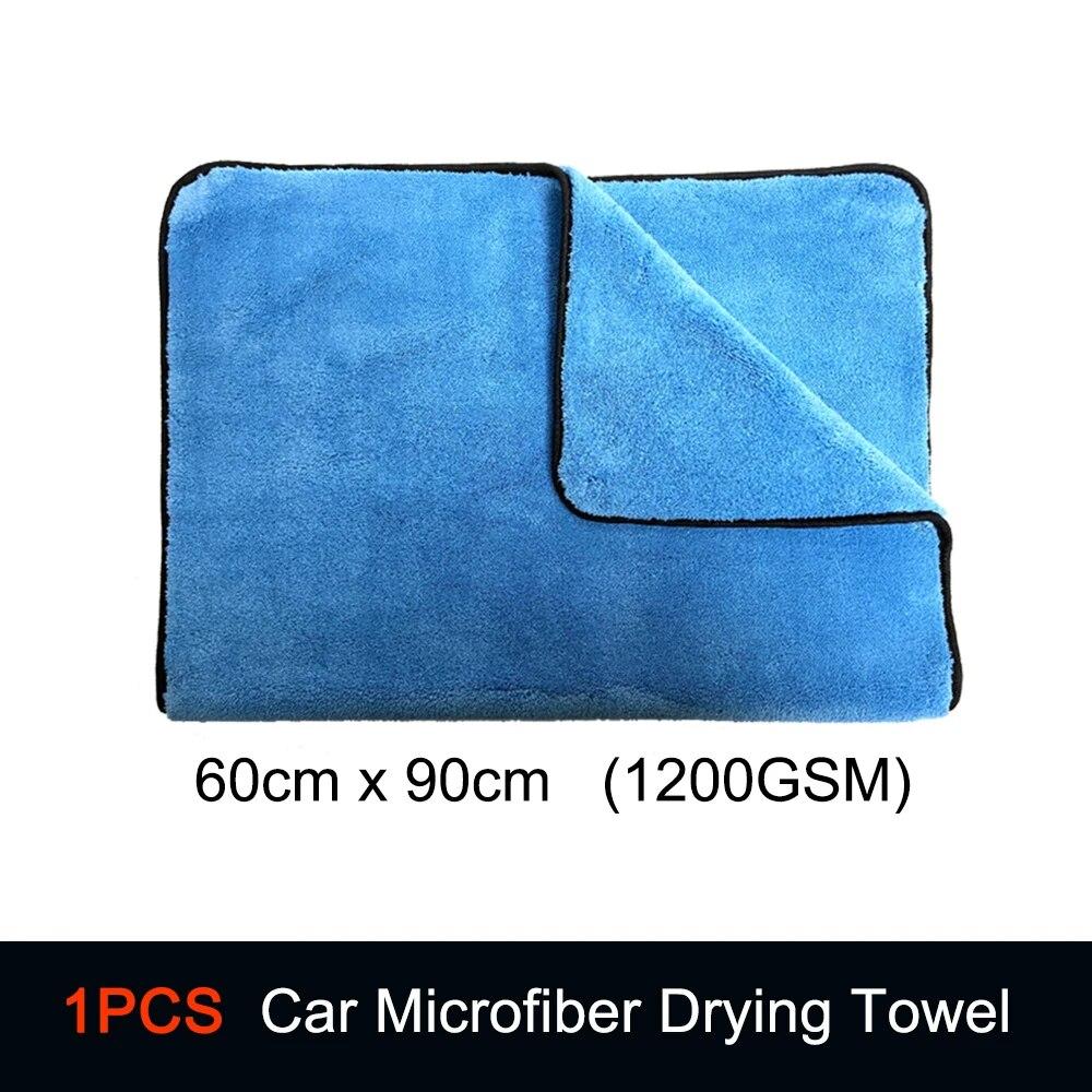 DetailingKing 1300GSM Ręcznik z Mikrofibry do Suszenia Profesjonalny Super Miękki Ściereczki do Mycia Czyszczenia Samochodu Ręczniki do Auto Detailingu