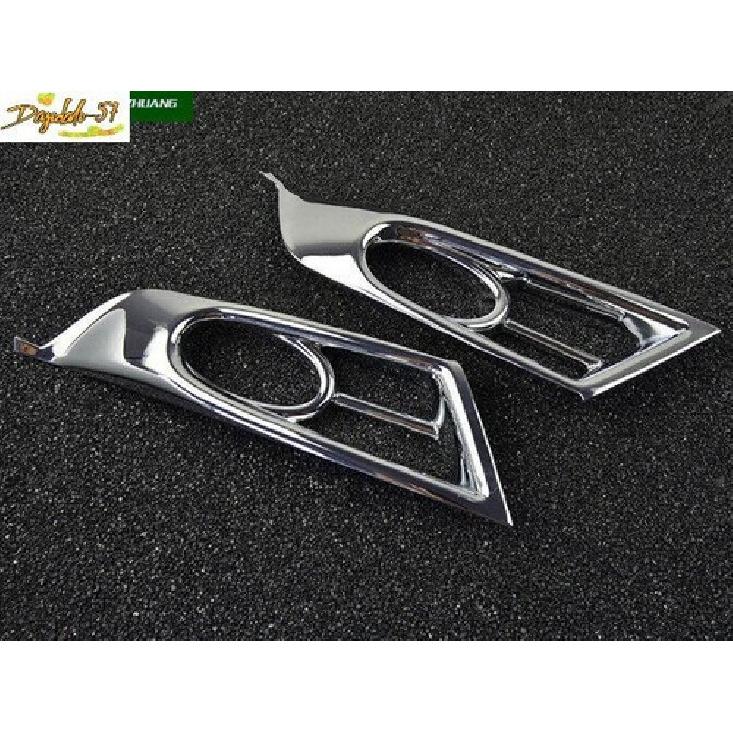 Fits For Honda CR-V CRV 2017 ABS Chrome Front Fog Light Eyelid Molding Trim 2PC