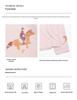 Dai He Early Spring Casual Color Block Horse Print Long Sleeve T-Shirt
