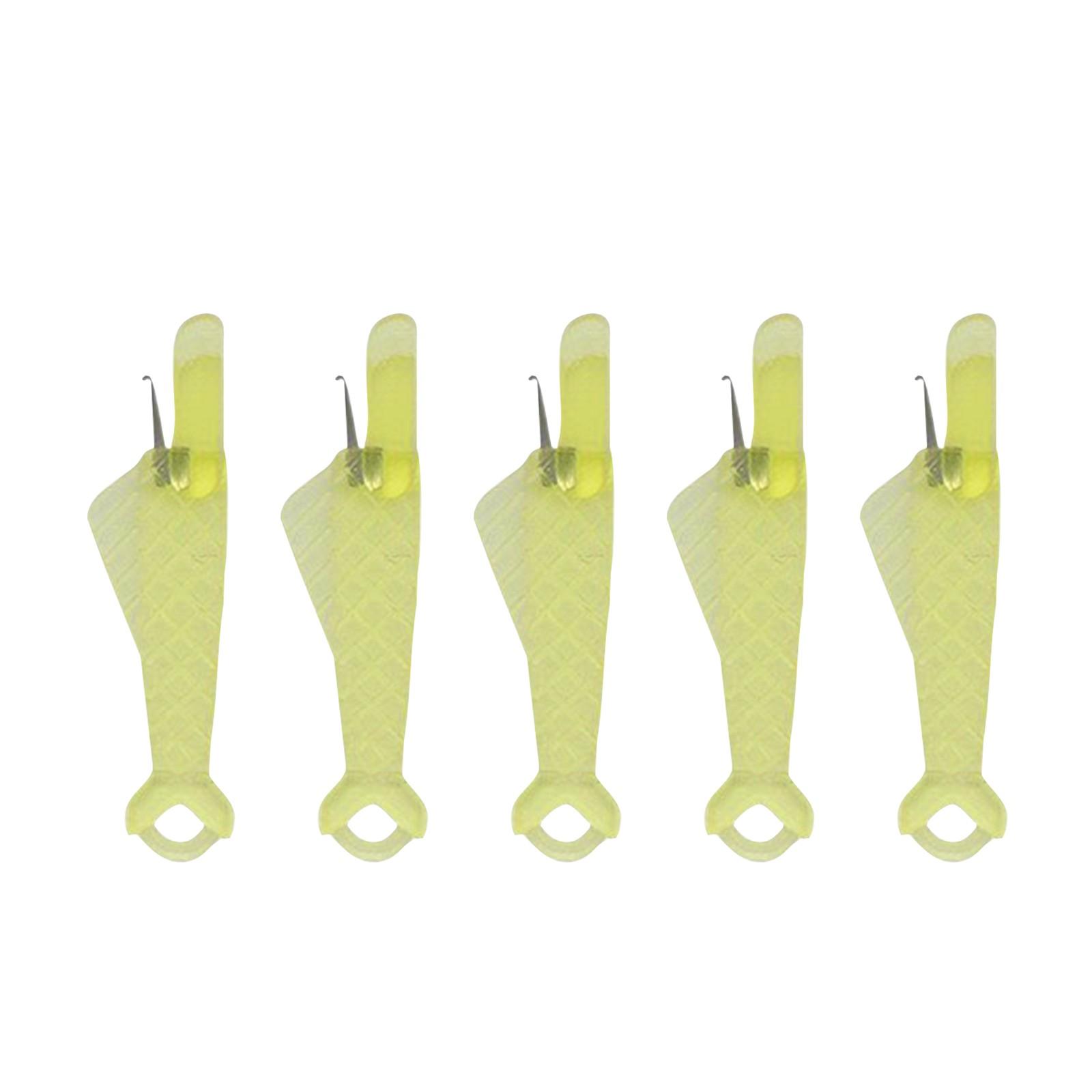 

5 шт. Формованный нитевдеватель Пластиковая швейная коробка Соответствующий нитевдеватель One Size жёлтый