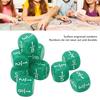 20Pcs Fraction Dice Class Set Plastic 6 Sided Multi Faceted Table Game Accessories for Kids Math Practice