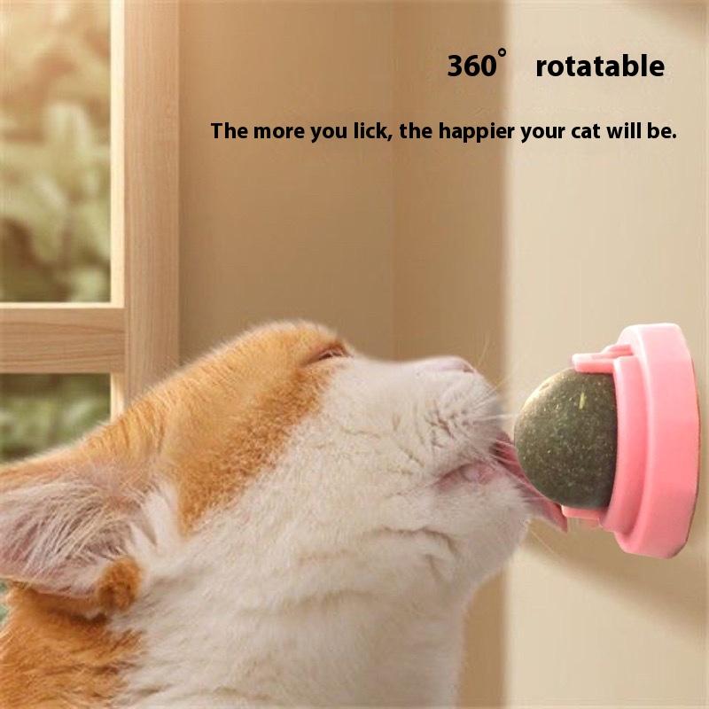 Catnip Toys Balls Extra Cat Energy Ball, Edible Kitten Silvervine Toys for Cats Lick, Healthy Kitty Teeth Cleaning Dental