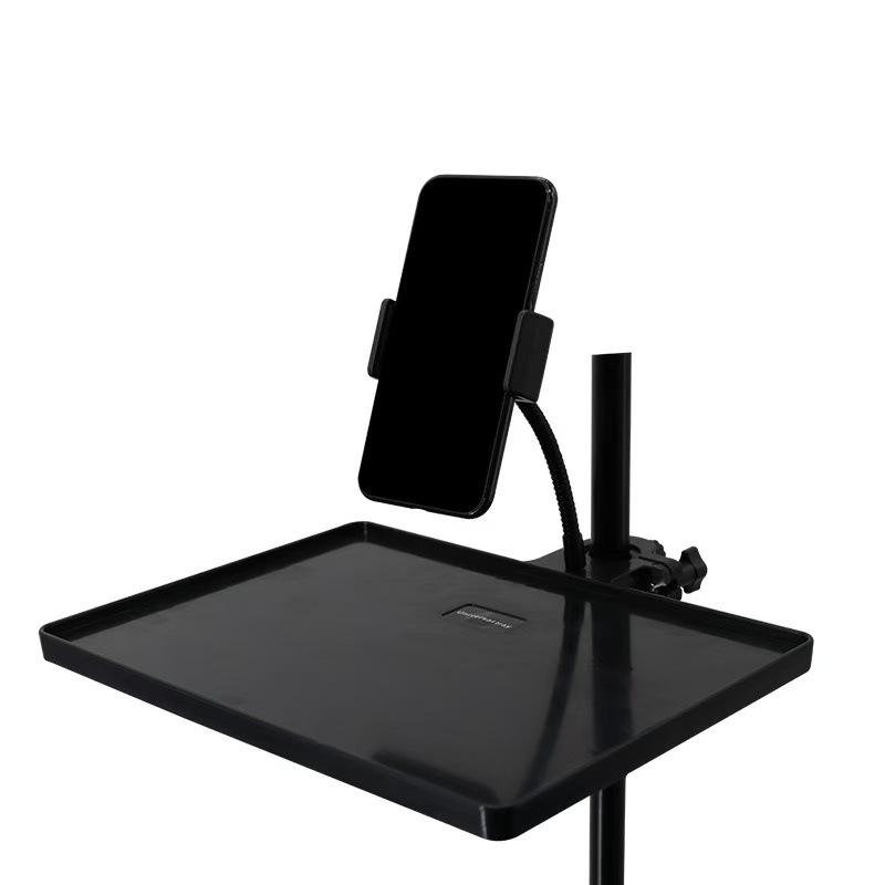 Multifunctional Music & Mobile Stand with Storage Tray and Sound Card Holder