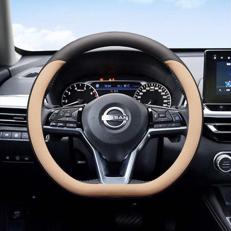 Uniwersalny antypoślizgowy ultracienki pokrowiec na kierownicę dla Nissan Sylphy, Teana, X-Trail, Qashqai, Kicks - Cztery Pory Roku.