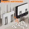 Magnetic Remote Control Holder Wall Mounted Remote Control Holder Adhesive Controller Storage Stand for Router Charge Socket