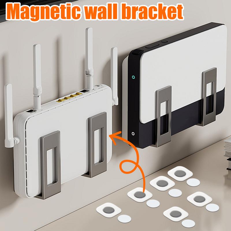 Magnetic Remote Control Holder Wall Mounted Remote Control Holder Adhesive Controller Storage Stand for Router Charge Socket