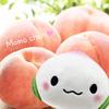 Cute Plush Mascot, Fluffy and Soft Cushion Toy, Soothing Gift, Figurine (Peach)
