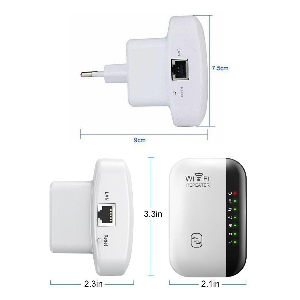 300Mbps WiFi Signal Booster 4/7 Lights WIFI Repeater High Quality WiFi Range Extender  Home