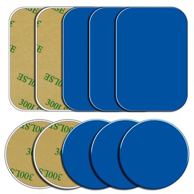 5 Piezas Placa Metálica Disco Chapa de Hierro para Soporte Magnético de Teléfono Móvil para Coche Pegatina de Placa Metálica Autoadhesiva para Soporte Magnético de Coche