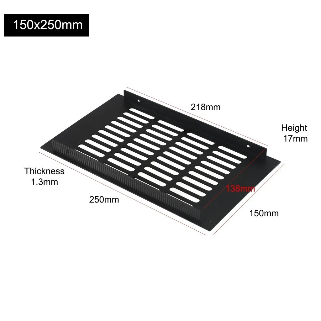 150mm Ventilation Grills Aluminium Rectangular Breathable Mesh Cabinet Wardrobe Air Vent Grille Ventilation-Cover Exhaust Grid