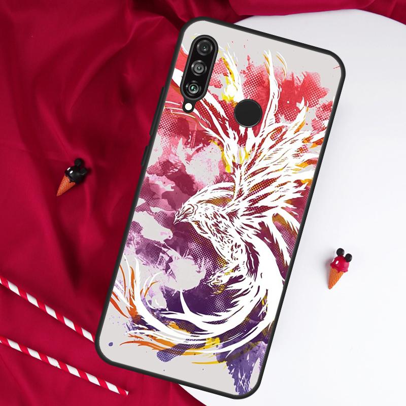 Phoenix Bird For Huawei Nova 12i 11i 8i 12s 9 10 SE Y90 Y60 Y70 Y72 Y61 Y91 P20 P30 P40 Lite P60 Pro Case