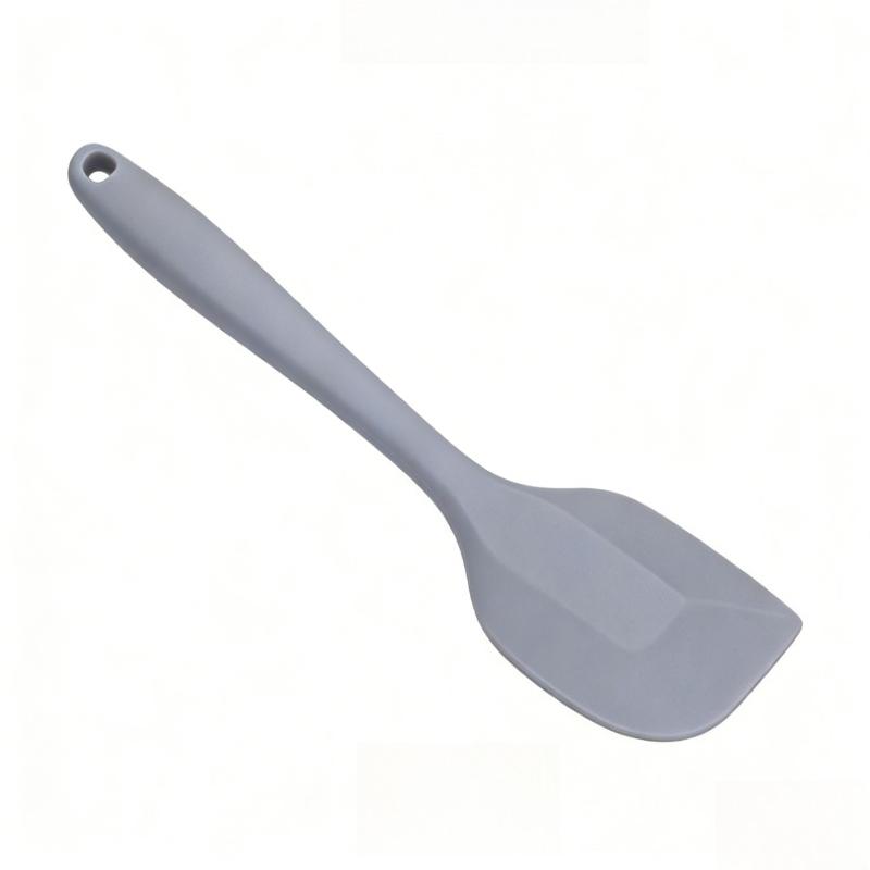 1pc Baking Spatula All-in-one Silicone Scraper Heat Resistant Non-stick Cream Smoothing Knife Baking Tool