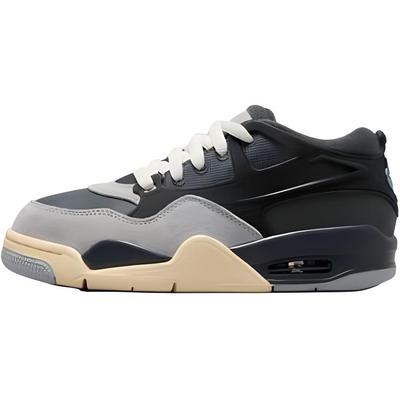 Air 4 RM GS Gris Fer Cuir Premium Baskets Grandes Tailles FQ7938-002