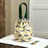 New Canvas Bundle Portable Tote Bag Thermos Cup Braised Cup Protective Bag Thermal Insulation Bucket Bag Handheld Mom Bag