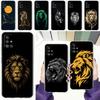 Phone Case For Samsung A15 A13 A35 A55 A51 A71 A41 A31 A21S A05 A17 A23 A25 A33 A53 A73 5G A07 4G Cover Concise Lion Pattern