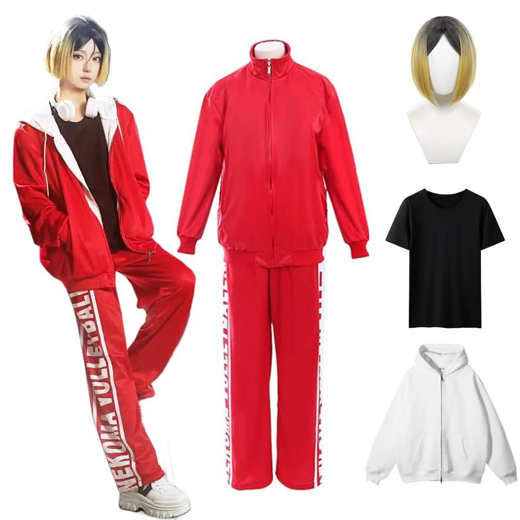 Karasuno High School Nekoma High School Cosplay Kozume Polishing Cosplay Hinata Shoyo Cosplay Kuroo Tetsuro Uniform Kageyama Tobio Jersey Top and