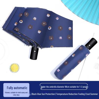 OIMG Automatic Bear Print All-Weather Umbrella
